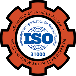 Expert ISO 31000 audit services by Lazarus Alliance: Ensure compliance, protect FTI, and automate SSR reporting. Call +1 (888) 896-7580 today.