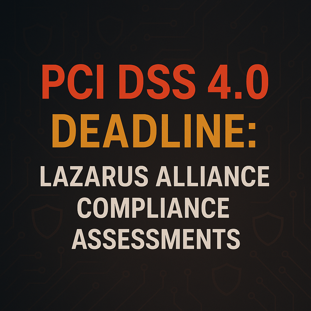 PCI DSS 4.0 Deadline: Lazarus Alliance Compliance Assessments