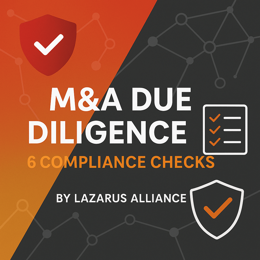 M&A Due Diligence: 6 Compliance Checks by Lazarus Alliance