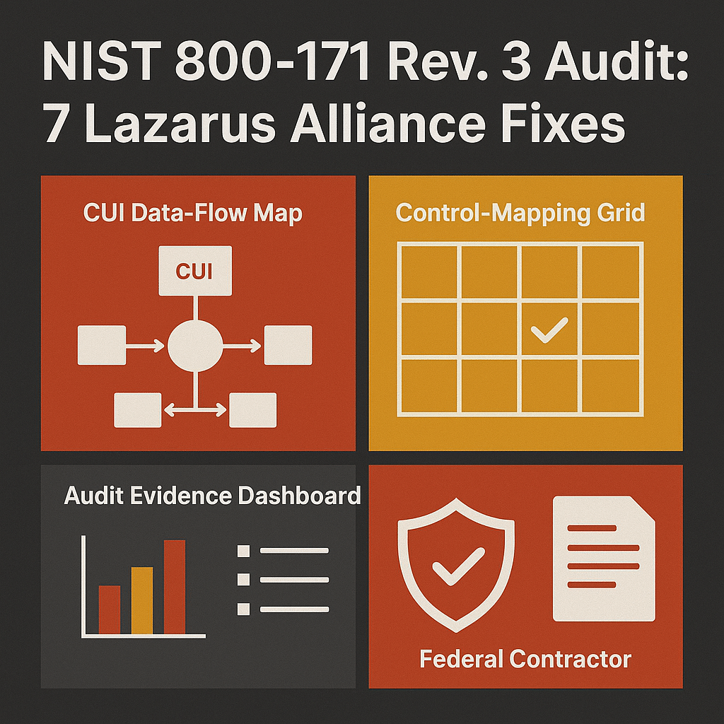 NIST 800-171 Rev. 3 Audit: 7 Lazarus Alliance Fixes