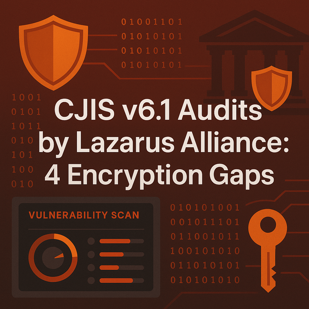 CJIS v6.1 Audits by Lazarus Alliance: 4 Encryption Gaps