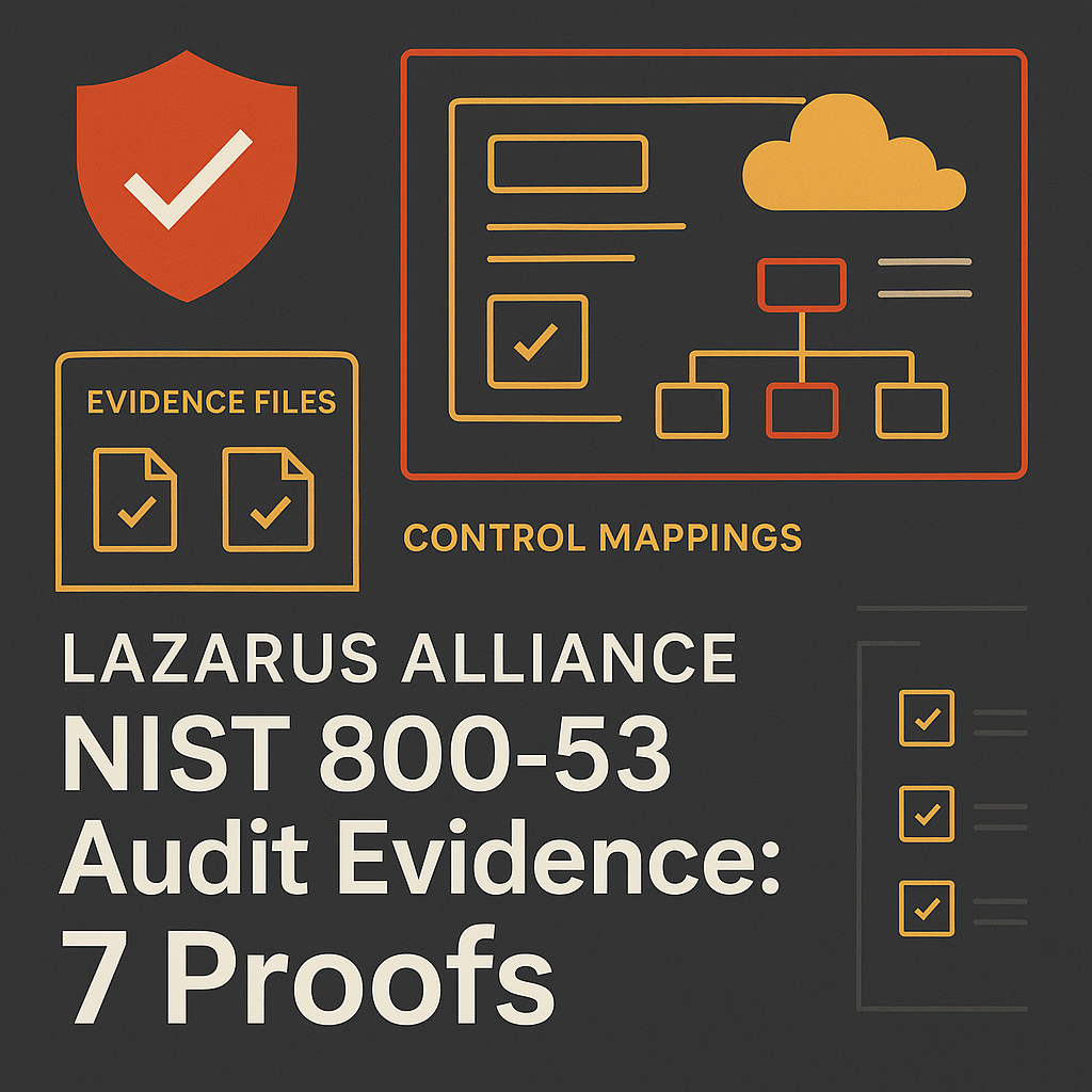 Lazarus Alliance NIST 800-53 Audit Evidence: 7 Proofs